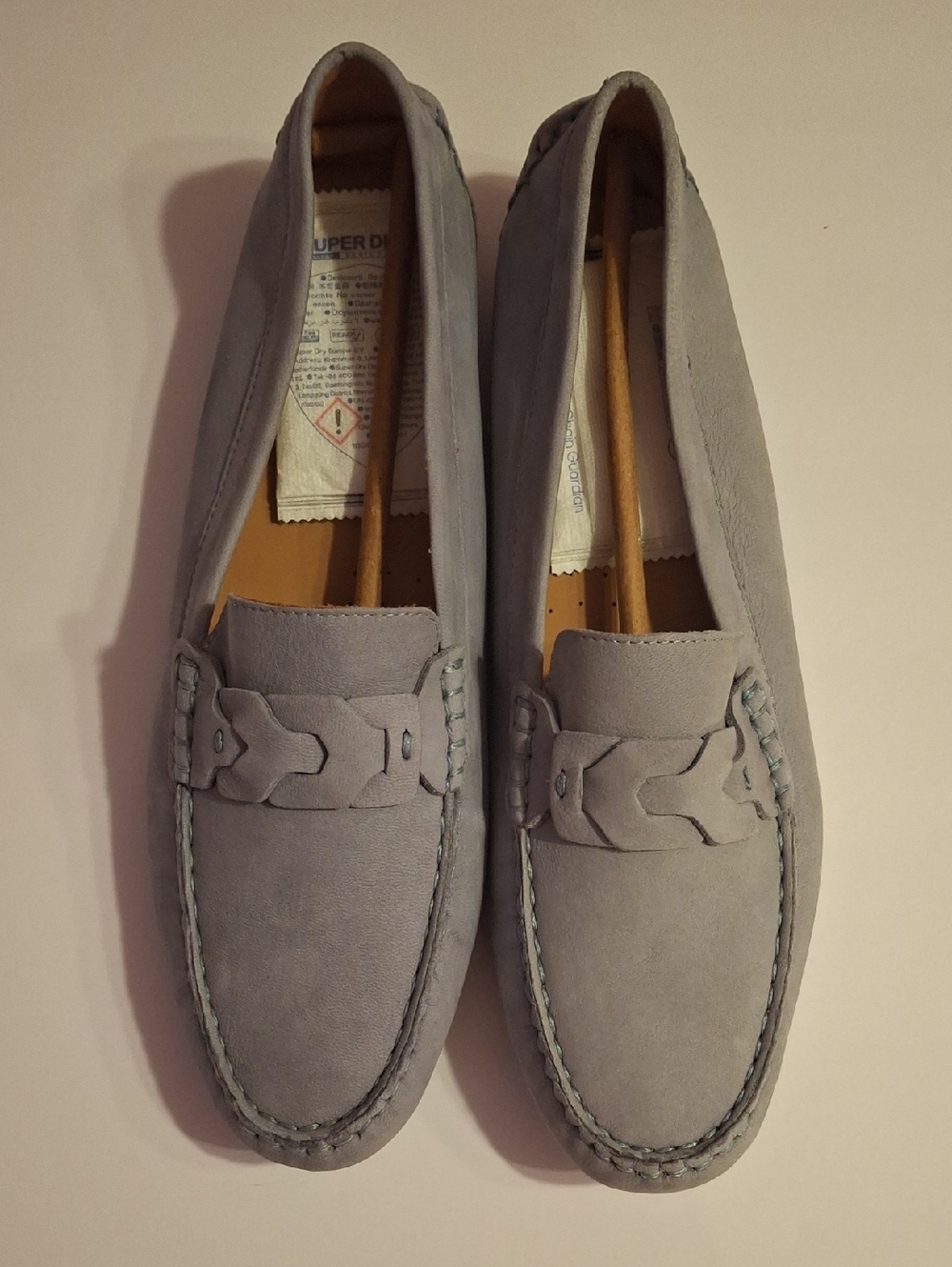 Rockport Women's Slip-On in Light Gray with Tan Accents